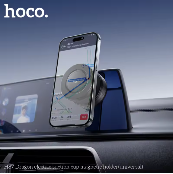 Hoco H87 Dragon – Electric Suction Cup Magnetic Phone Holder (Universal)