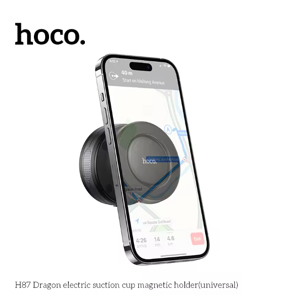 Hoco H87 Dragon – Electric Suction Cup Magnetic Phone Holder (Universal)