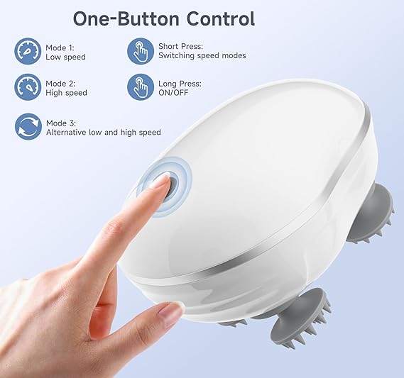 Electric Scalp Head Massager – Ultimate Relaxation & Hair Boost