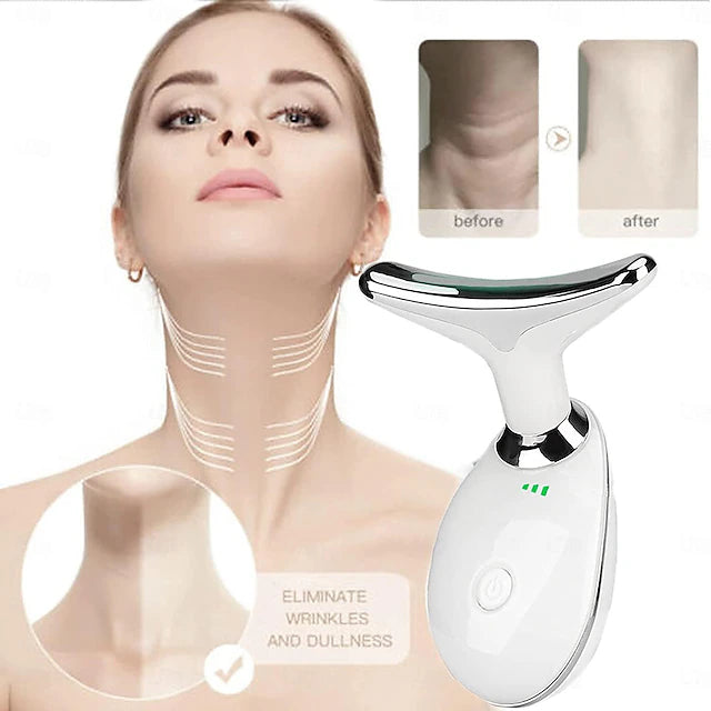 LED Neck & Face Beauty Device – Skin Tightening & Anti-Aging Massager”