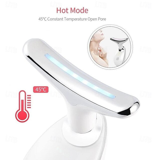 LED Neck & Face Beauty Device – Skin Tightening & Anti-Aging Massager”